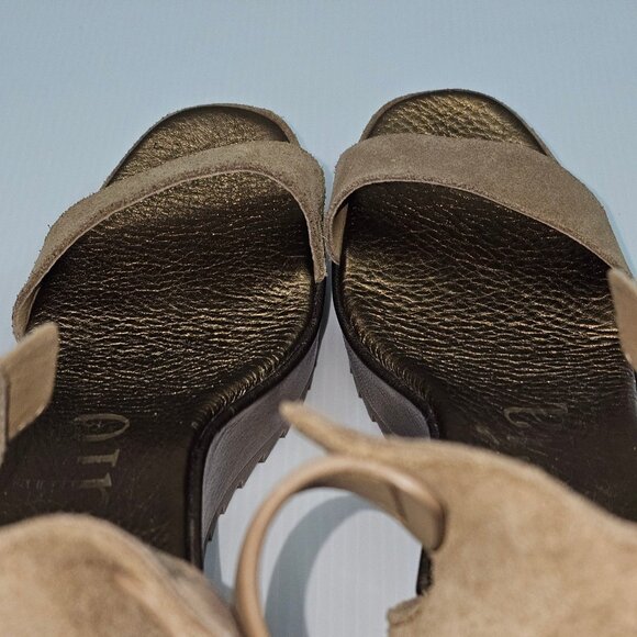 Pedro Garcia Fidelia Platform Wedge Sandal Womens EU 38.5 Brown Brass Suede - Picture 11 of 14